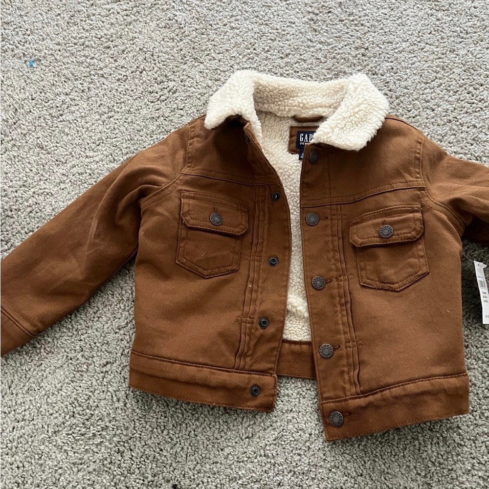 Toddler boy fall jacket fur inside